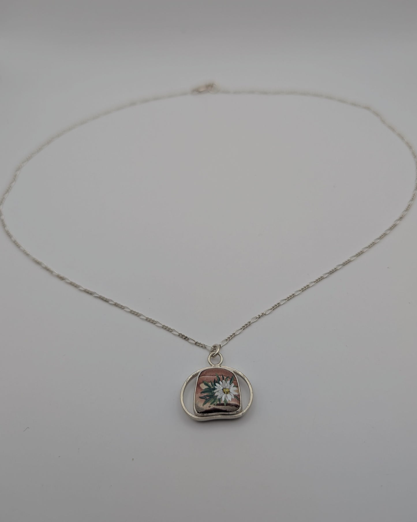 *On Display*E. leigh Signature Oils/ Silvery Townsendia Necklace