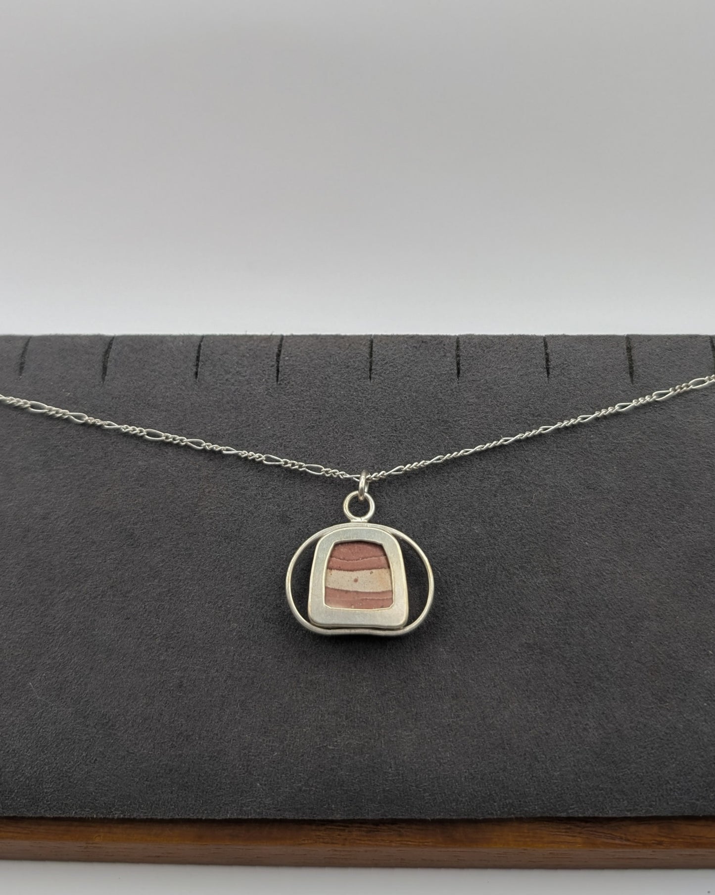 *On Display*E. leigh Signature Oils/ Silvery Townsendia Necklace