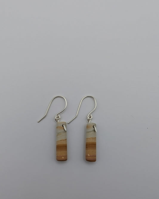 Wonderstone White Dangle Earrings