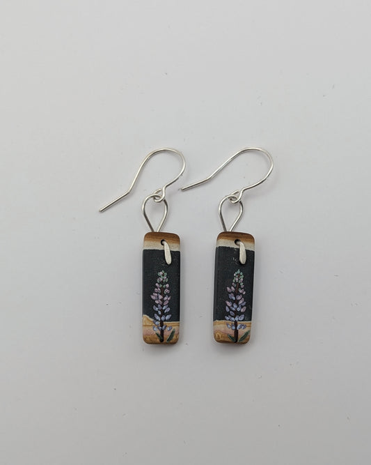 E. Leigh Signature Oils/ Silvery Lupine Earrings 3/3