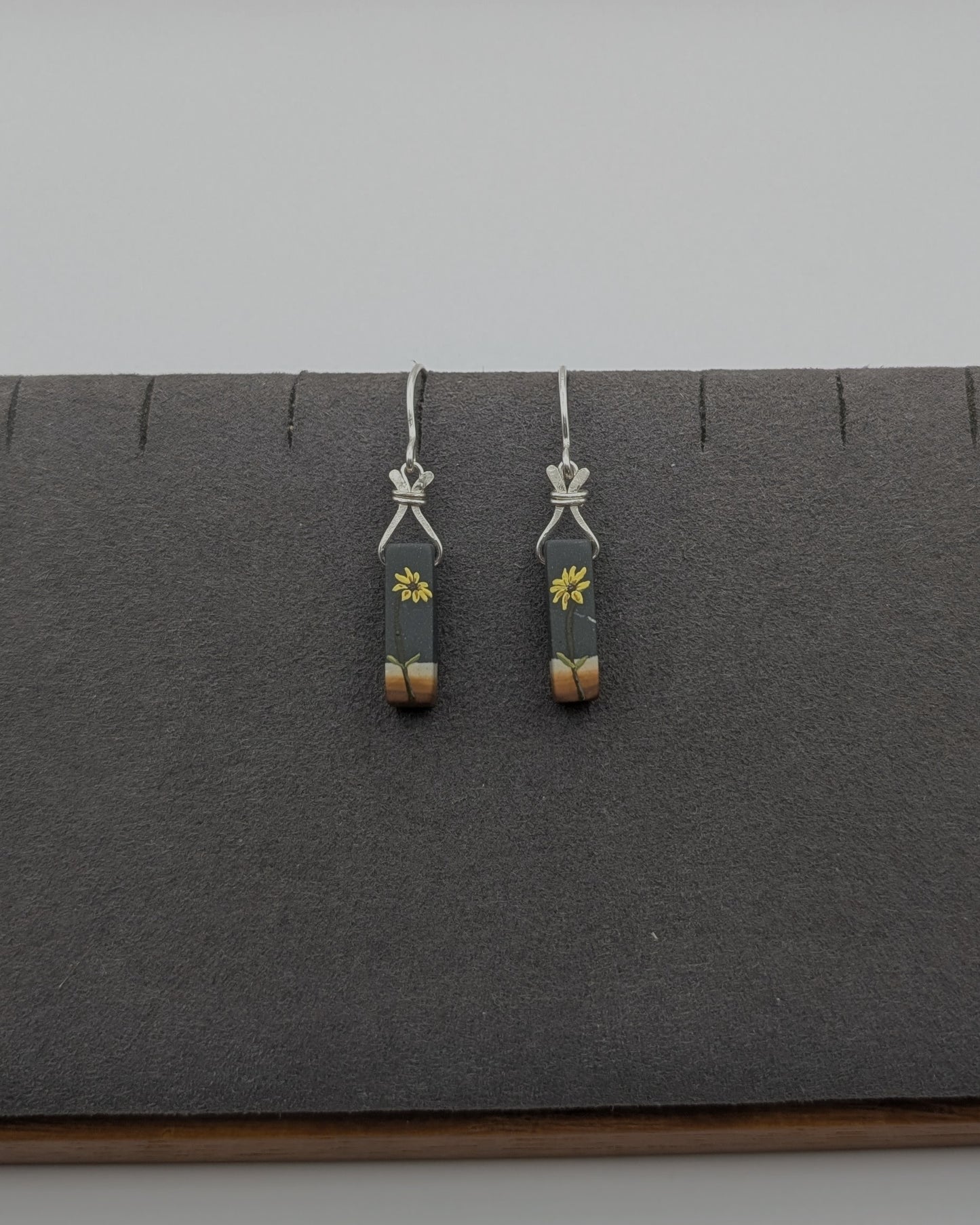 E Leigh Signature Oils/ Black Eyed Susan earrings 1/3