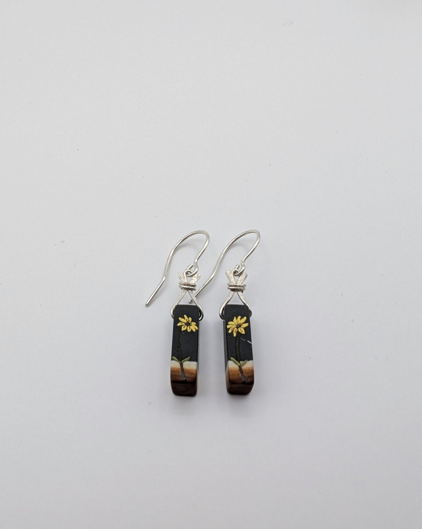 E Leigh Signature Oils/ Black Eyed Susan earrings 1/3